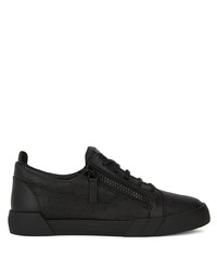 Baskets basses en cuir noires Giuseppe Zanotti