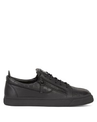 Baskets basses en cuir noires Giuseppe Zanotti