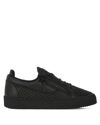 Baskets basses en cuir noires Giuseppe Zanotti