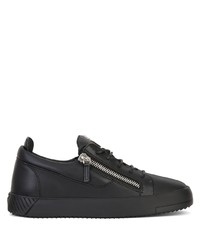 Baskets basses en cuir noires Giuseppe Zanotti