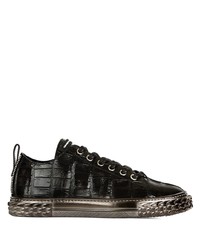 Baskets basses en cuir noires Giuseppe Zanotti