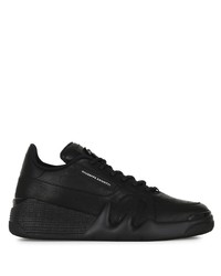 Baskets basses en cuir noires Giuseppe Zanotti