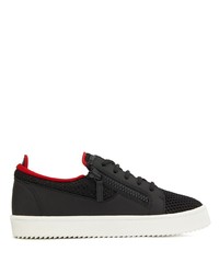 Baskets basses en cuir noires Giuseppe Zanotti