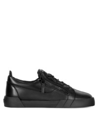 Baskets basses en cuir noires Giuseppe Zanotti