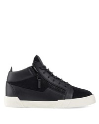 Baskets basses en cuir noires Giuseppe Zanotti