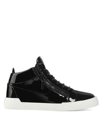 Baskets basses en cuir noires Giuseppe Zanotti