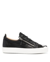 Baskets basses en cuir noires Giuseppe Zanotti