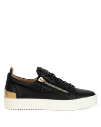 Baskets basses en cuir noires Giuseppe Zanotti