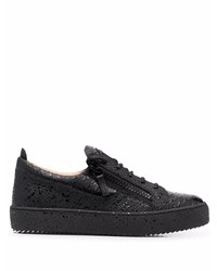 Baskets basses en cuir noires Giuseppe Zanotti