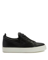 Baskets basses en cuir noires Giuseppe Zanotti