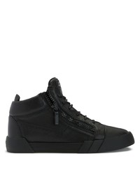 Baskets basses en cuir noires Giuseppe Zanotti