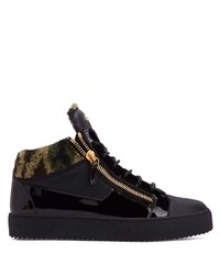 Baskets basses en cuir noires Giuseppe Zanotti