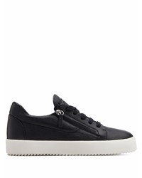 Baskets basses en cuir noires Giuseppe Zanotti