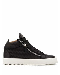 Baskets basses en cuir noires Giuseppe Zanotti