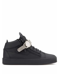 Baskets basses en cuir noires Giuseppe Zanotti