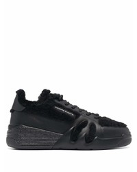 Baskets basses en cuir noires Giuseppe Zanotti