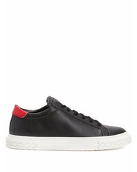 Baskets basses en cuir noires Giuseppe Zanotti