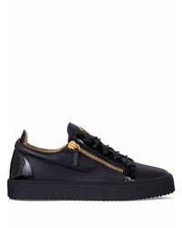 Baskets basses en cuir noires Giuseppe Zanotti