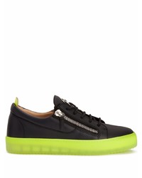 Baskets basses en cuir noires Giuseppe Zanotti