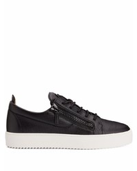 Baskets basses en cuir noires Giuseppe Zanotti