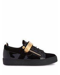 Baskets basses en cuir noires Giuseppe Zanotti