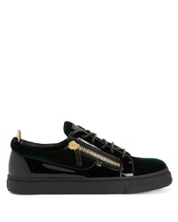 Baskets basses en cuir noires Giuseppe Zanotti