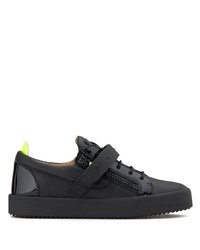 Baskets basses en cuir noires Giuseppe Zanotti