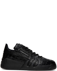 Baskets basses en cuir noires Giuseppe Zanotti