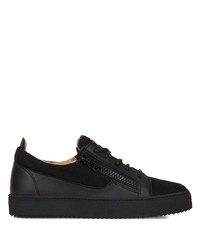 Baskets basses en cuir noires Giuseppe Zanotti