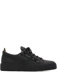 Baskets basses en cuir noires Giuseppe Zanotti