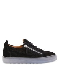 Baskets basses en cuir noires Giuseppe Zanotti