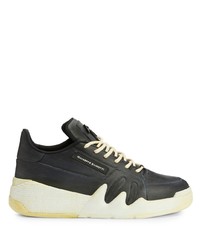 Baskets basses en cuir noires Giuseppe Zanotti