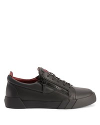 Baskets basses en cuir noires Giuseppe Zanotti