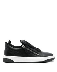 Baskets basses en cuir noires Giuseppe Zanotti