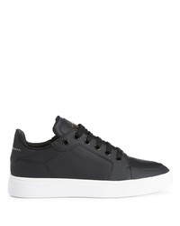 Baskets basses en cuir noires Giuseppe Zanotti