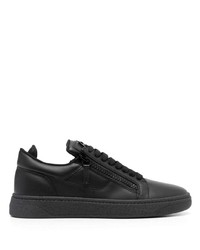 Baskets basses en cuir noires Giuseppe Zanotti