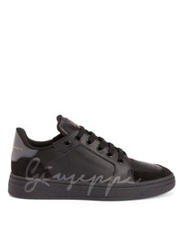 Baskets basses en cuir noires Giuseppe Zanotti