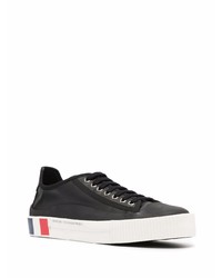 Baskets basses en cuir noires Moncler