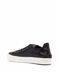 Baskets basses en cuir noires Moncler