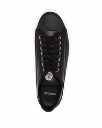 Baskets basses en cuir noires Moncler