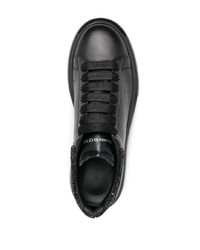 Baskets basses en cuir noires Alexander McQueen