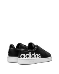 Baskets basses en cuir noires adidas