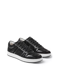 Baskets basses en cuir noires Jimmy Choo