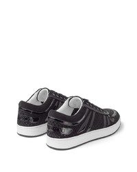 Baskets basses en cuir noires Jimmy Choo