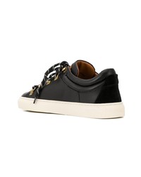 Baskets basses en cuir noires Bally