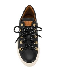 Baskets basses en cuir noires Bally