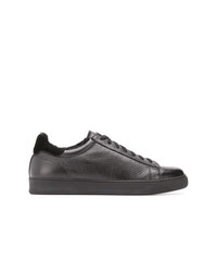 Baskets basses en cuir noires Henderson Baracco