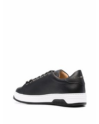 Baskets basses en cuir noires Philipp Plein