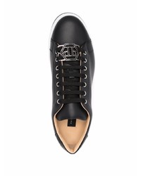 Baskets basses en cuir noires Philipp Plein