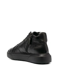 Baskets basses en cuir noires Baldinini